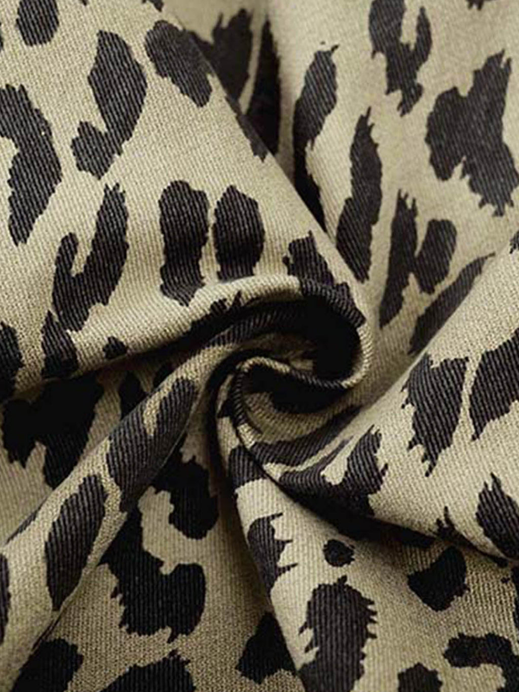 Leopard Print Wide Leg Jorts