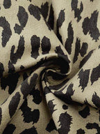 Leopard Print Wide Leg Jorts