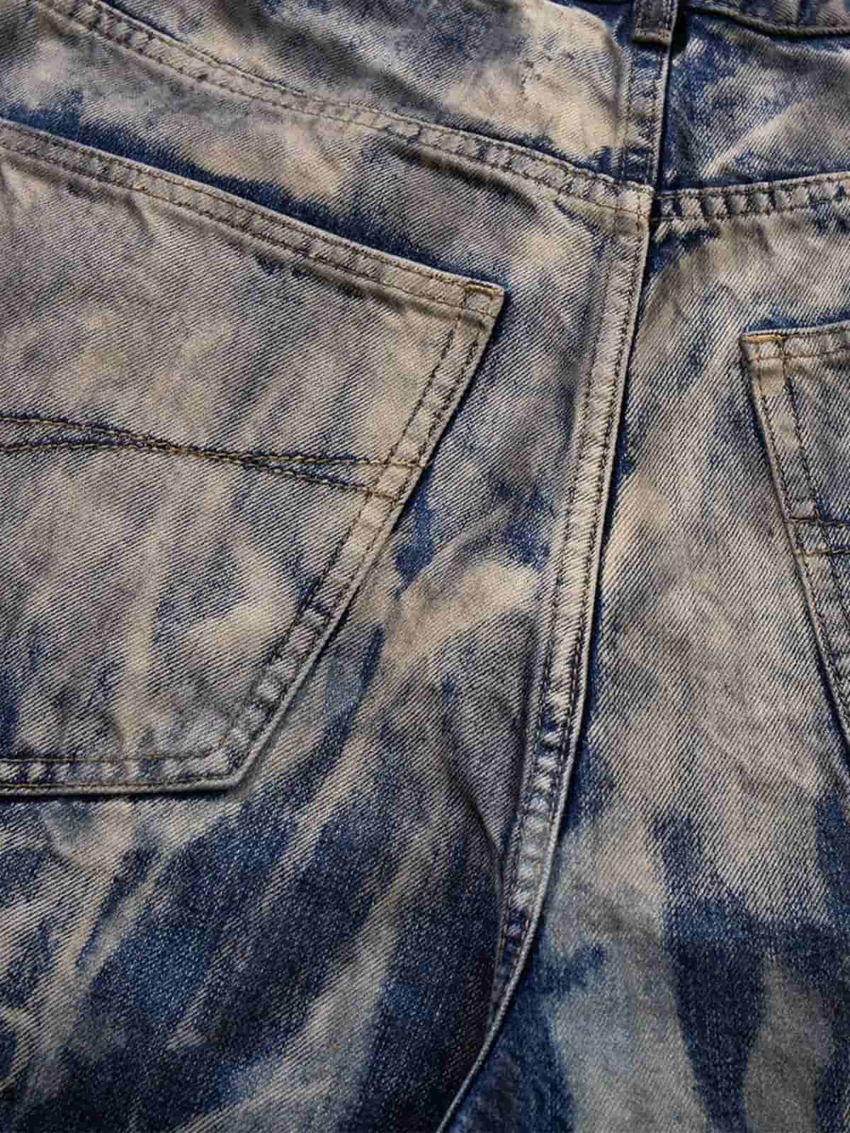 Vintage Acid Wash Tie-Dye Jeans