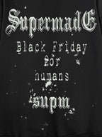 Gothic Skull Spider Web Graphic Hoodie