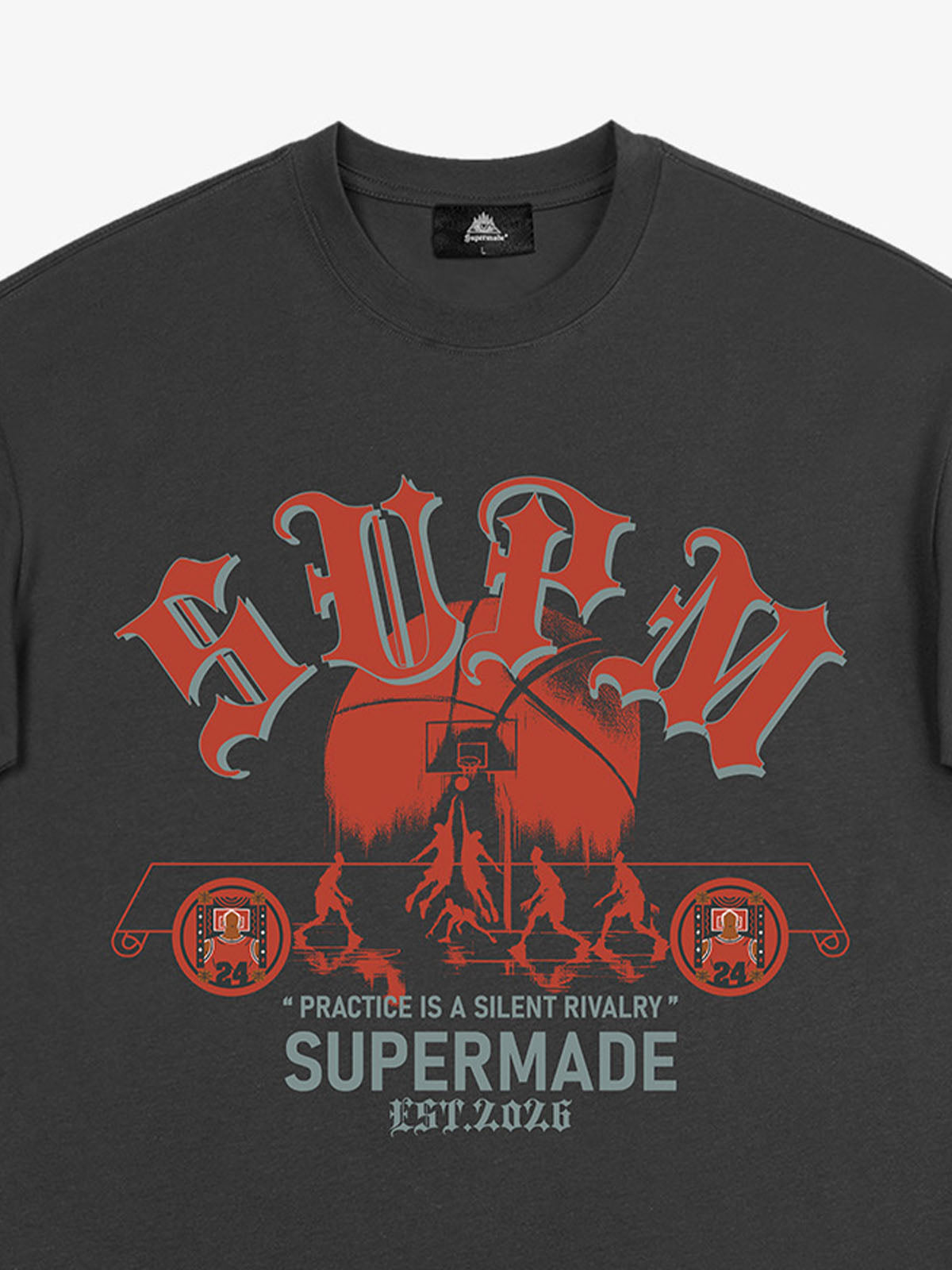 SUPM Slogan Graphic Retro Streetwear T-Shirt