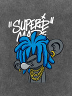 Theprecipice Graffiti Trend Blue Dreadlock Boy T-Shirt