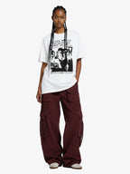 Vintage Washed Punk Graphic Print T-Shirt