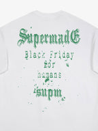 Gothic Skull Spiderweb Graphic T-Shirt