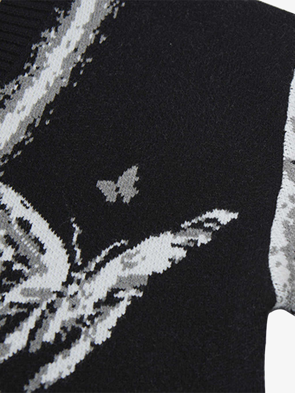 Retro Butterfly Gradient Knit Cardigan Sweater