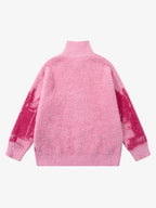 Street Subculture Angel Jacquard Cardigan Sweater