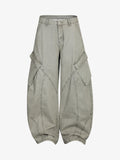 Patchwork Multi-Pocket Workwear Casual Machete Pants