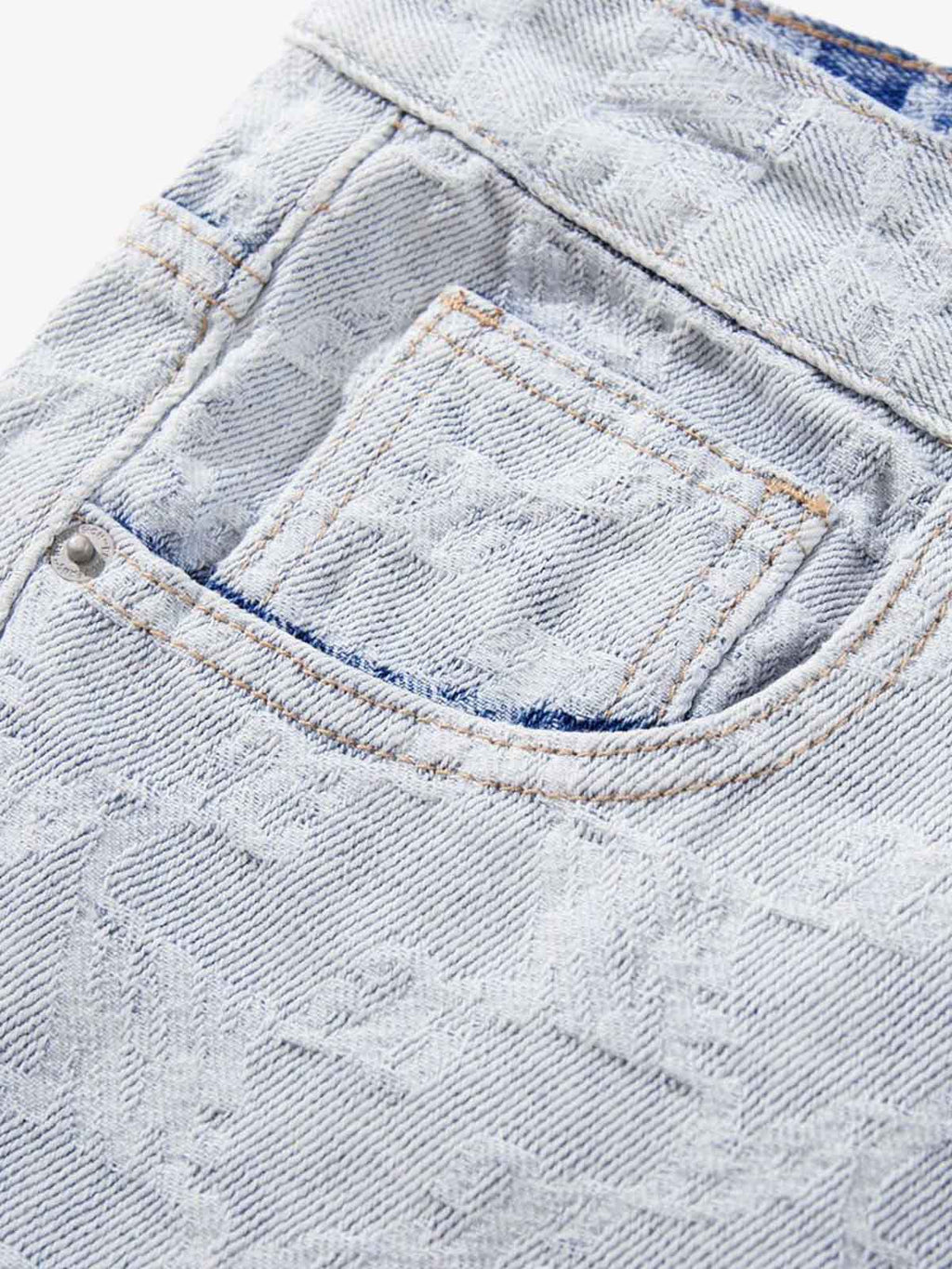 Gradient Wash Jacquard Denim Jeans