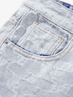 Gradient Wash Jacquard Denim Jeans