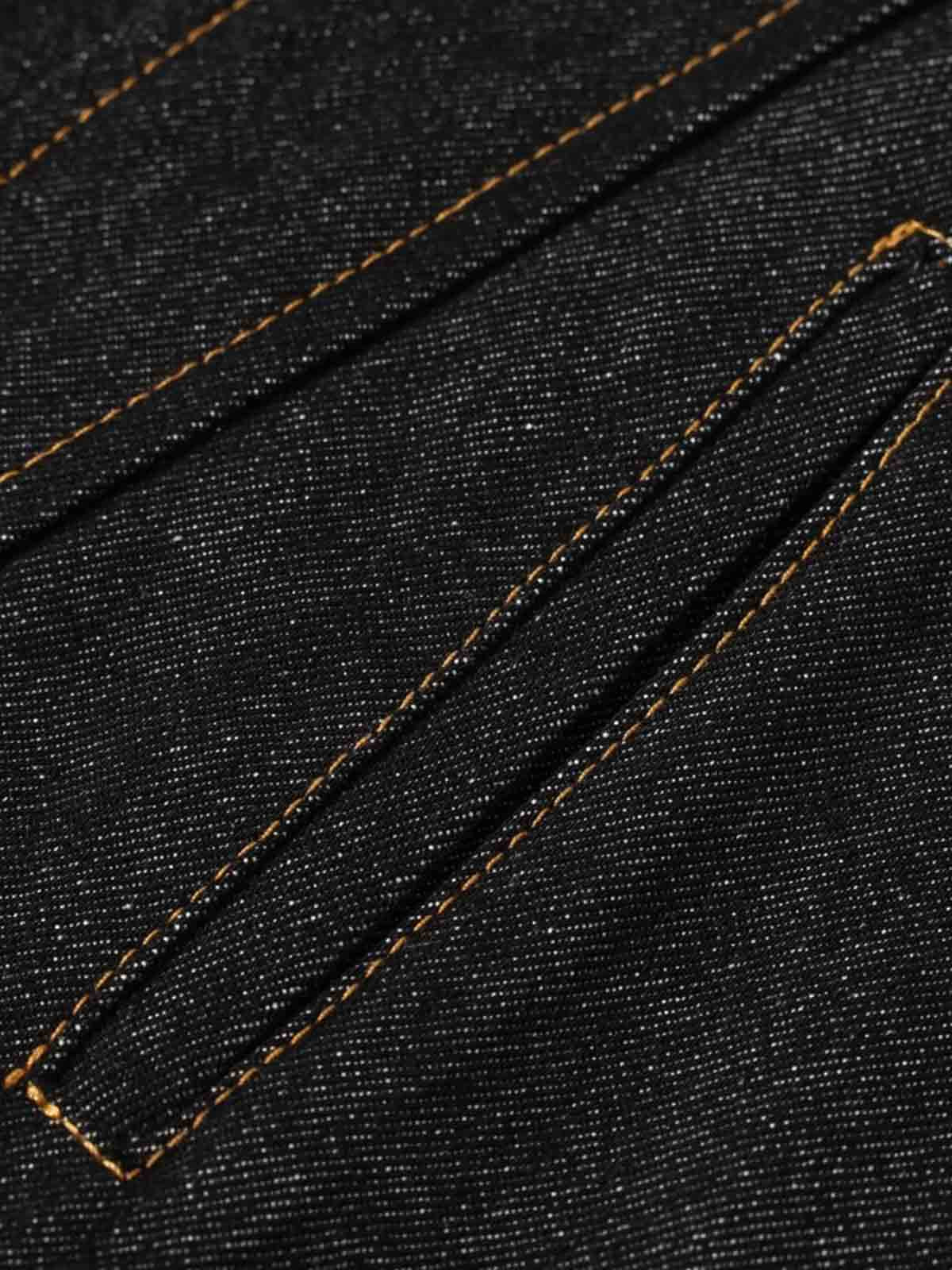 Stand Collar Clasp Detail Denim Jacket