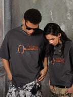 precipice Rusty Metal Key Print T-Shirt