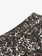 Leopard Print Cargo Wide Leg Pants