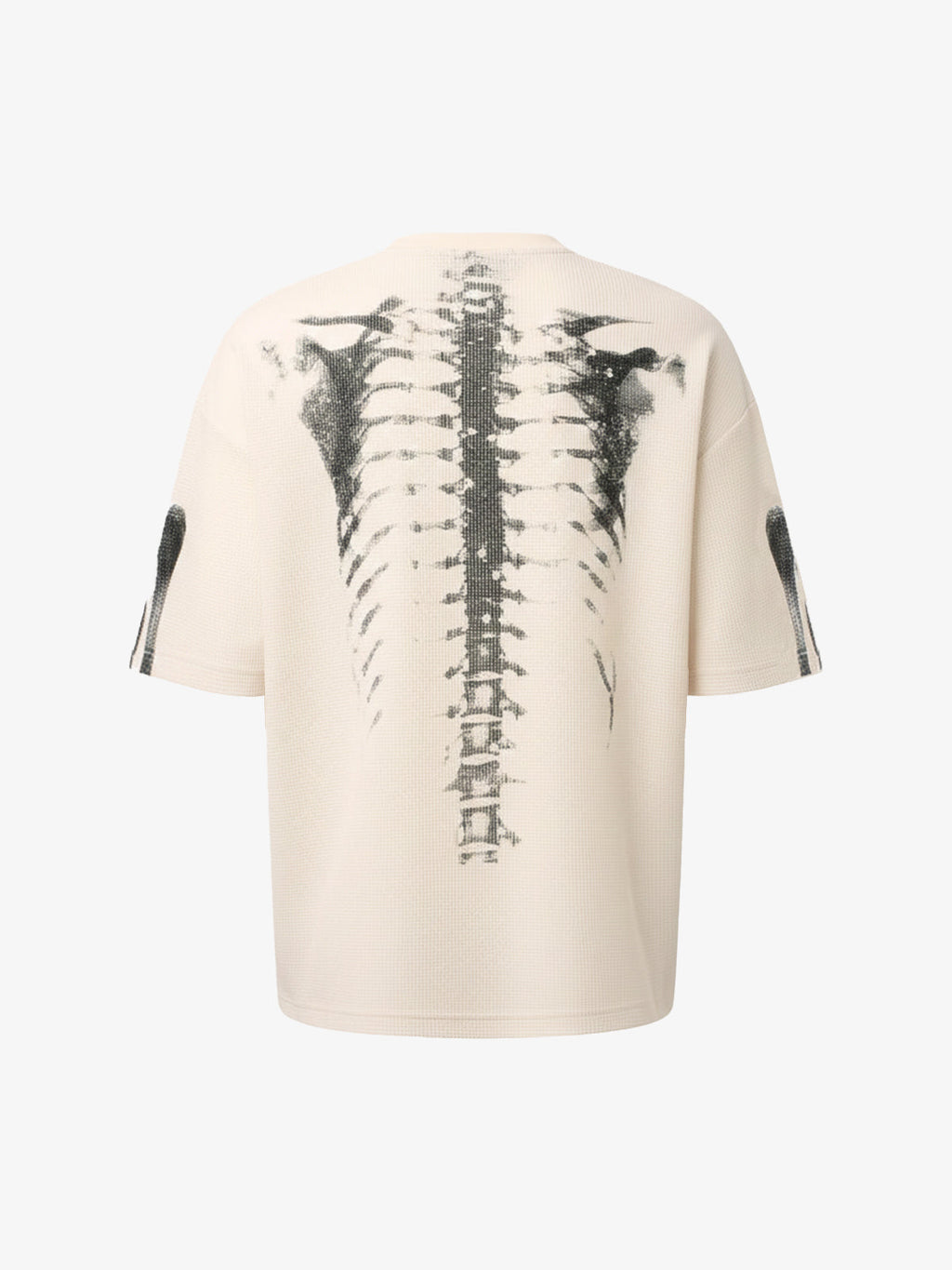 X-Ray Skeleton Graphic Waffle T-Shirt