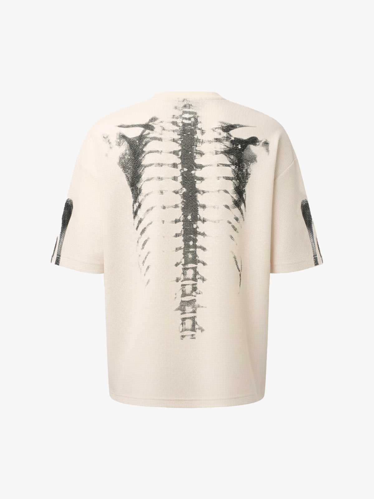 X-Ray Skeleton Graphic Waffle T-Shirt