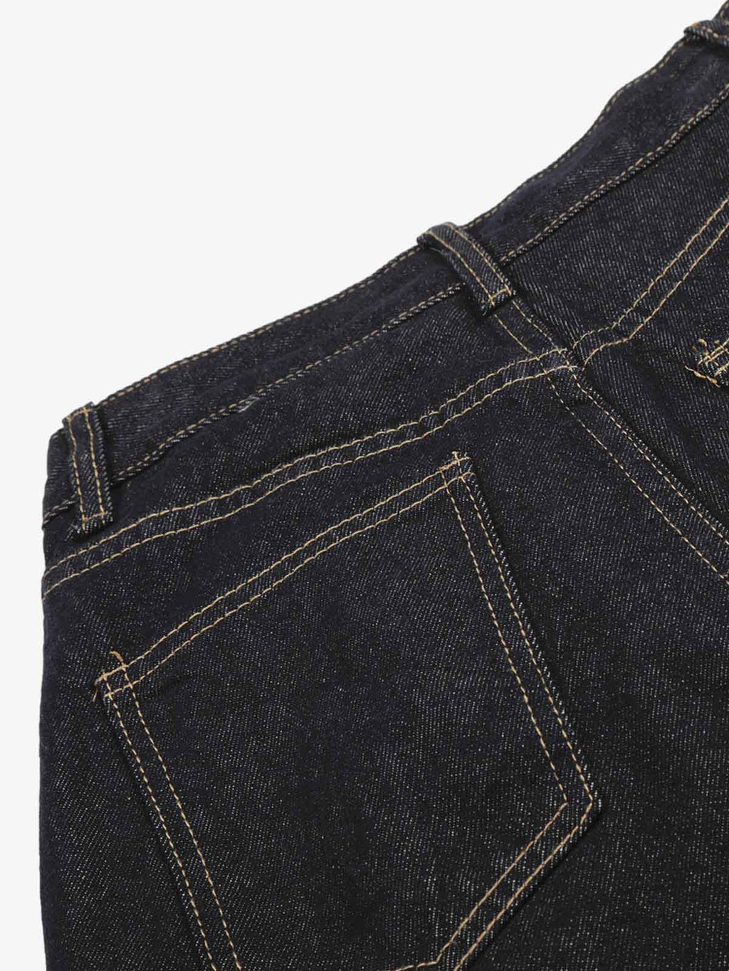 Contrast Panel Barrel Denim Jeans with Chain Detail