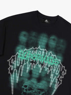 Dark Grid Skull Graphic T-Shirt