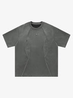 Functional Deconstructed Split Short-Sleeved T-Shirt - 2437