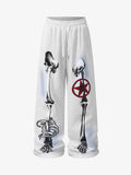 Streetwear Skeleton Print Sweatpants
