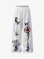 Streetwear Skeleton Print Sweatpants