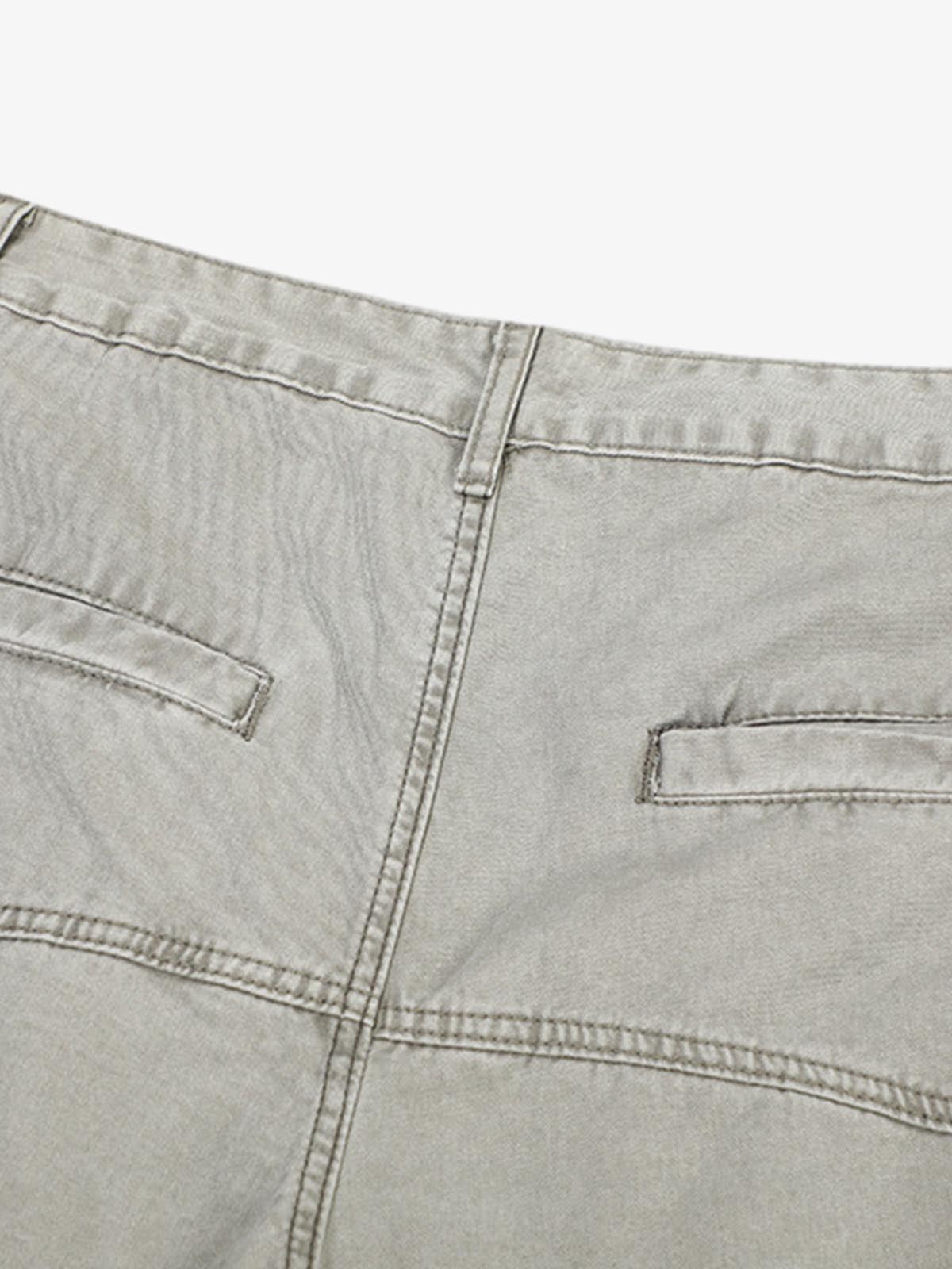 Patchwork Multi-Pocket Workwear Casual Machete Pants