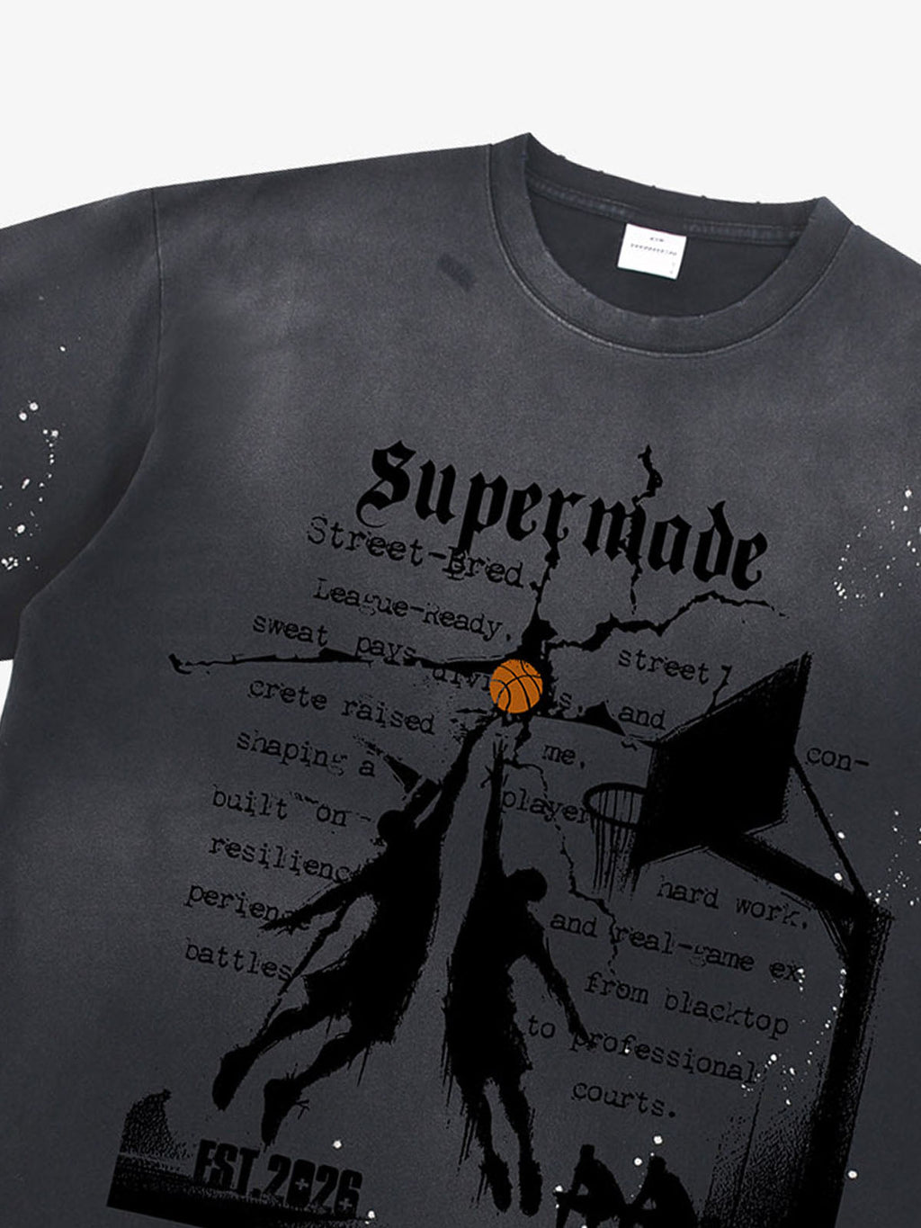 precipice Basketball Illustration Street Graphic T-Shirt