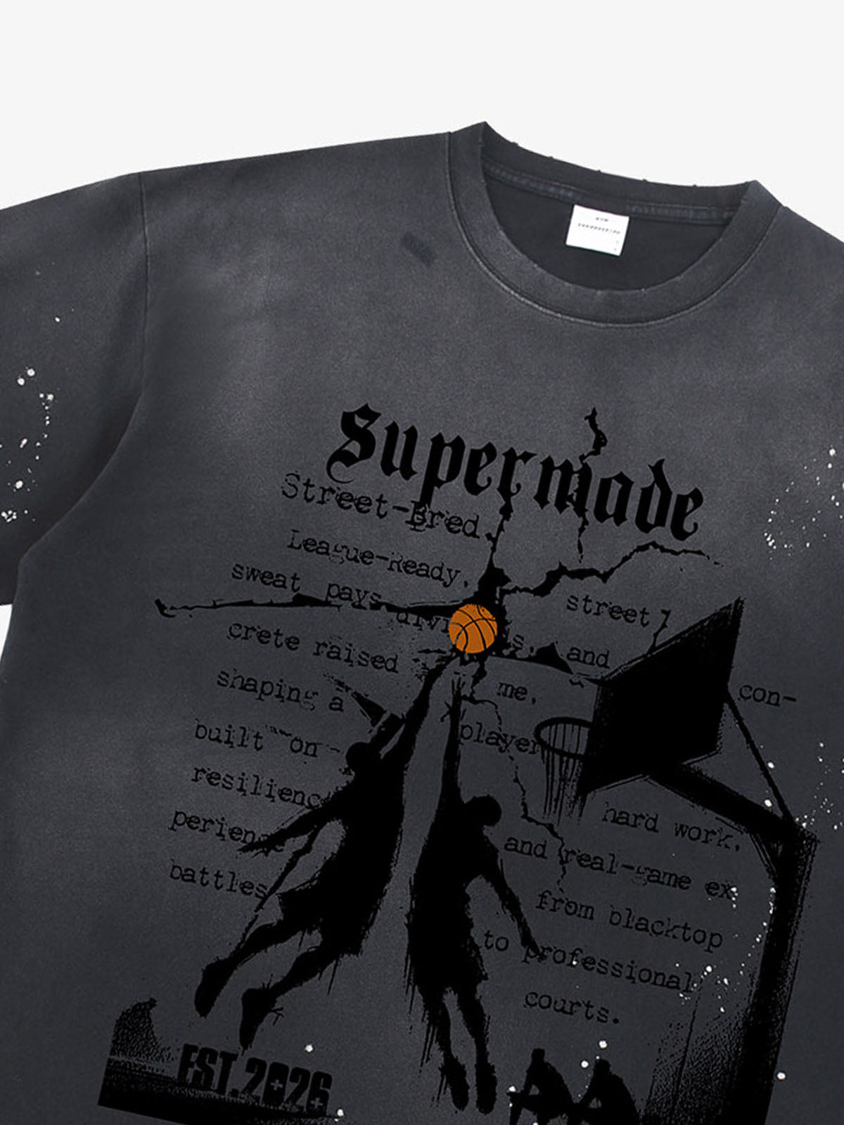 precipice Basketball Illustration Street Graphic T-Shirt