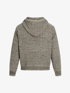 Relaxed Fit Knit Hooded Pullover Hoodie Sweater