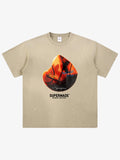 precipice Abstract Basketball Texture Graphic T-Shirt