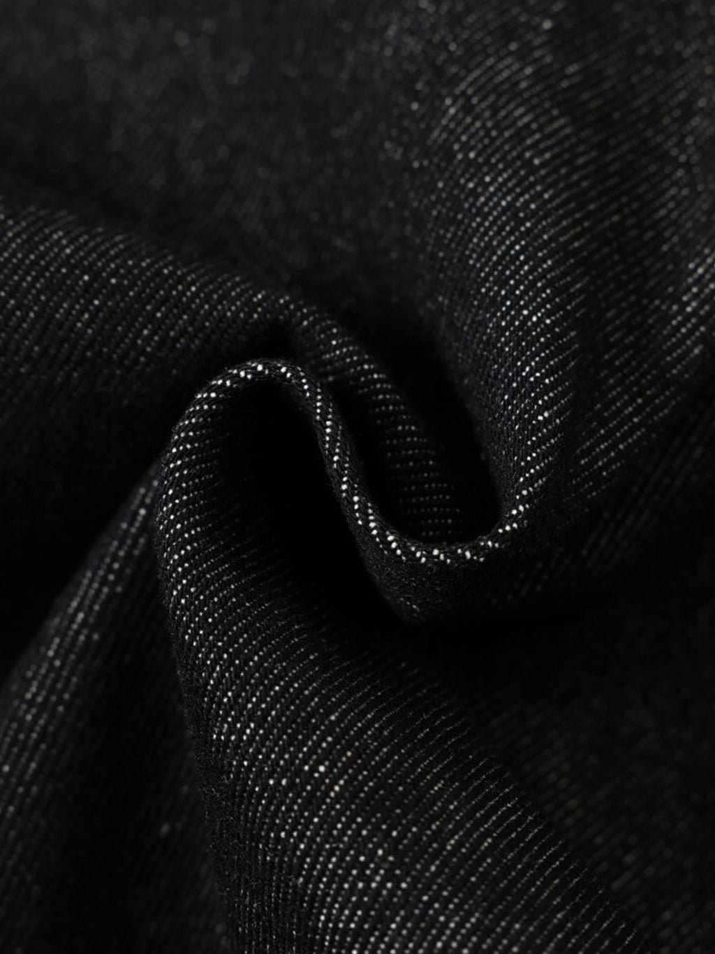 Stand Collar Clasp Detail Denim Jacket