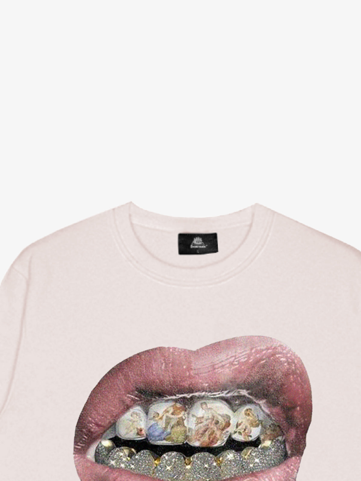 Streetwear Hip-Hop Gold Mouth Print Sweatshirt