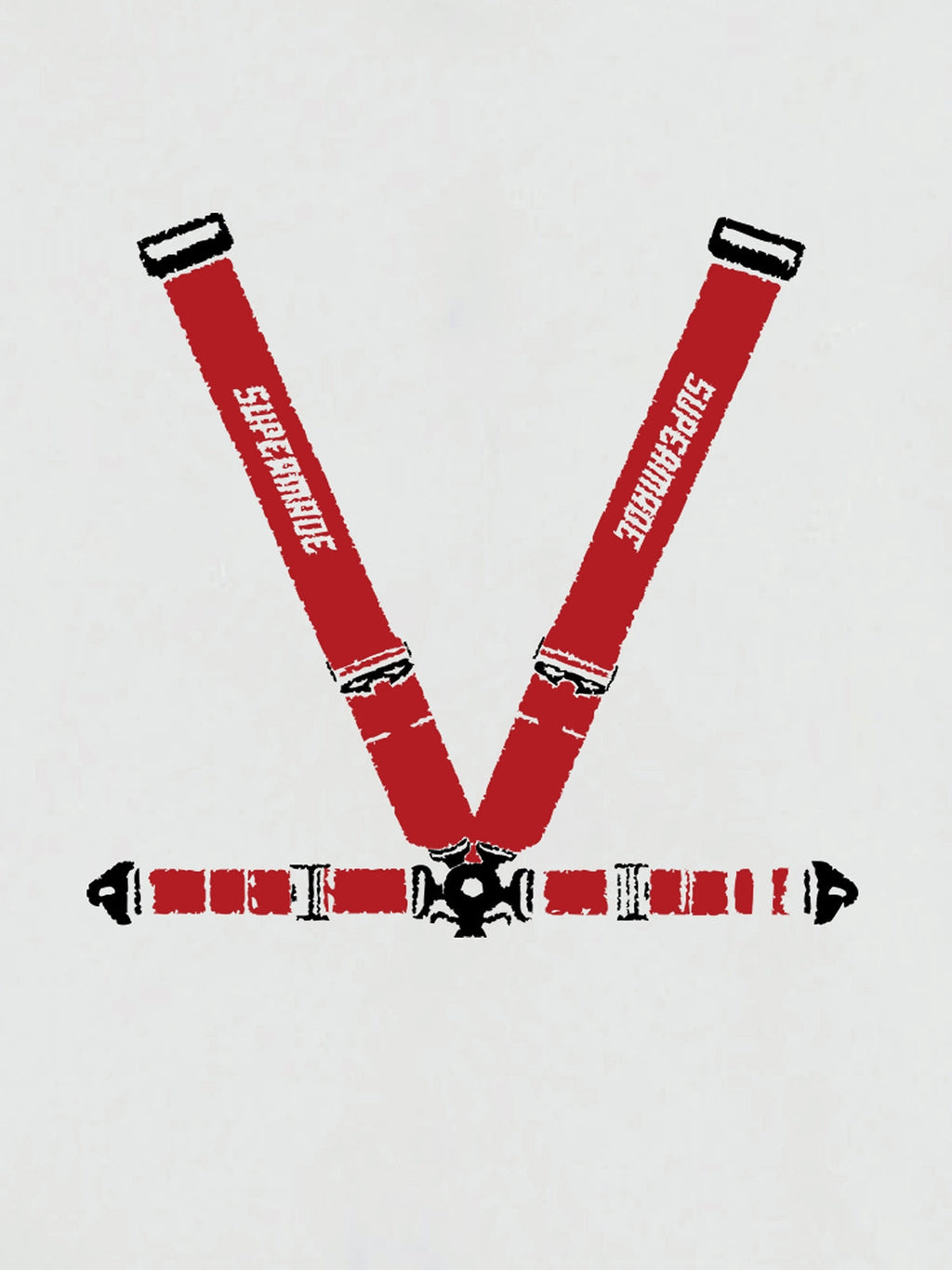 Racing Seat Belt Design Hoodie