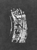 Tire Print Lettering T-Shirt