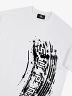 Tire Print Lettering T-Shirt