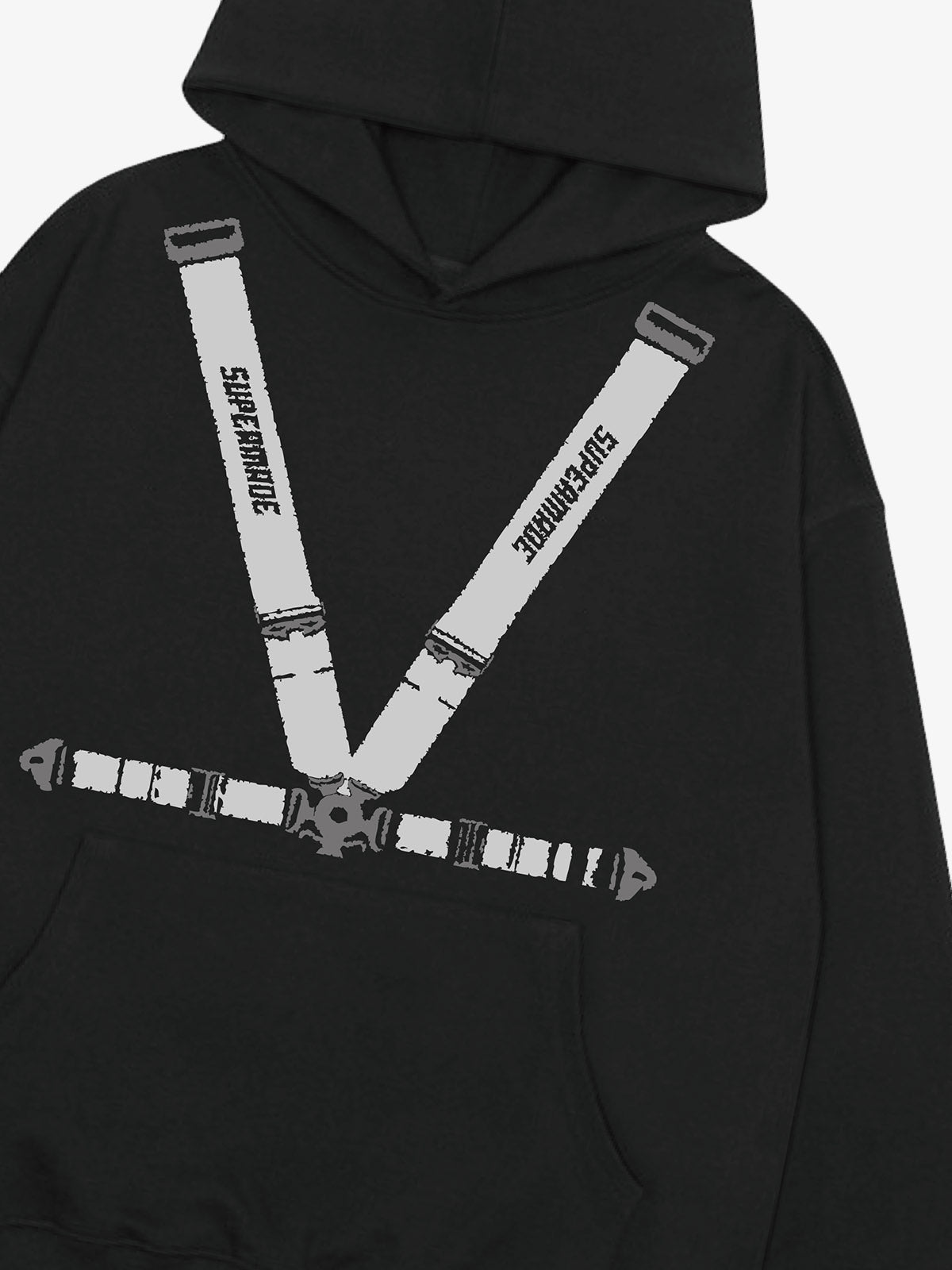 Racing Seat Belt Design Hoodie