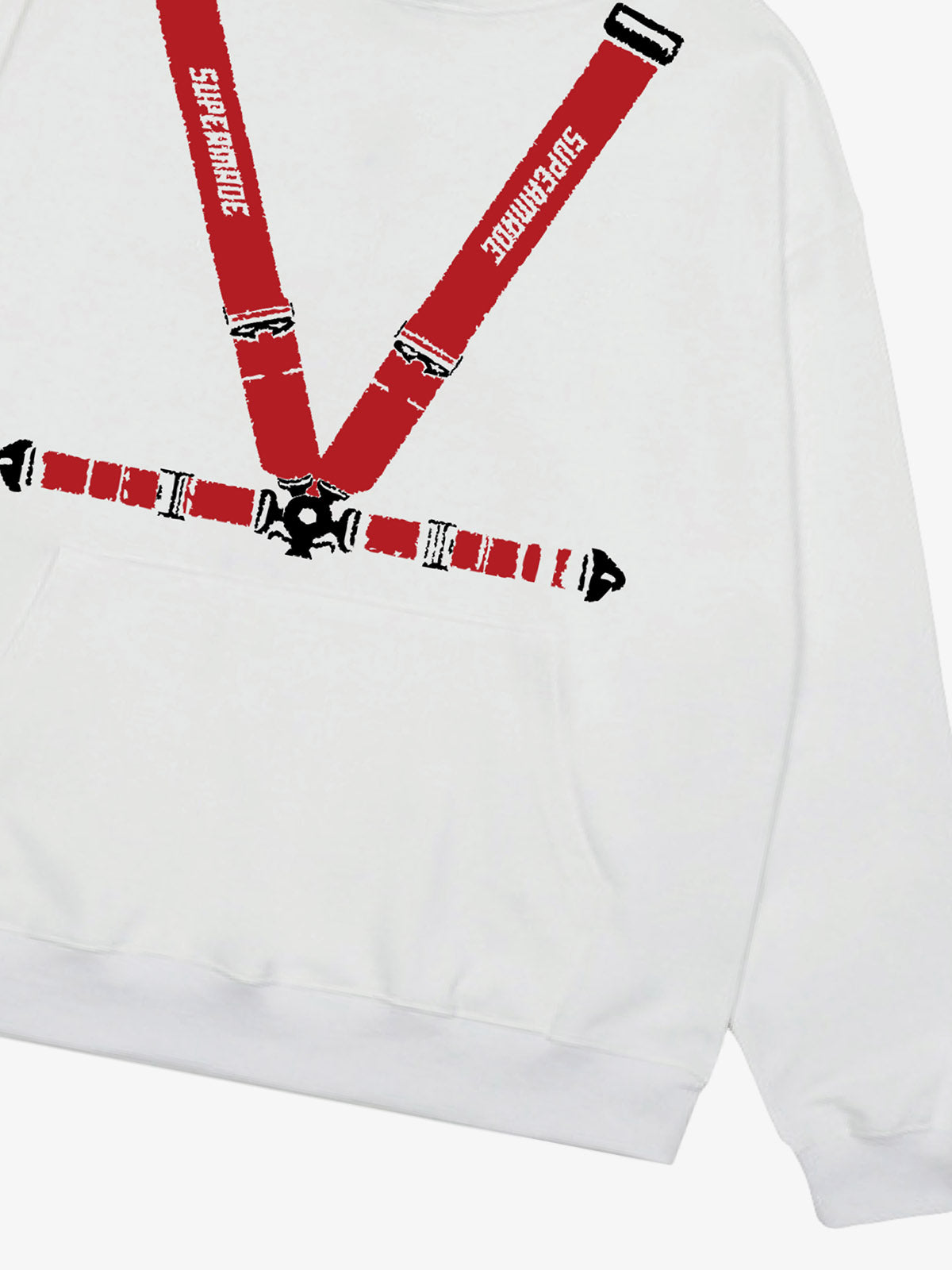 Racing Seat Belt Design Hoodie
