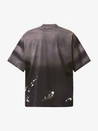 Ink Splash Letter Print T-shirt - 2414