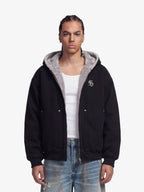 Theprecipice Fur Hooded Zip Up Quilted Jacket - 2510