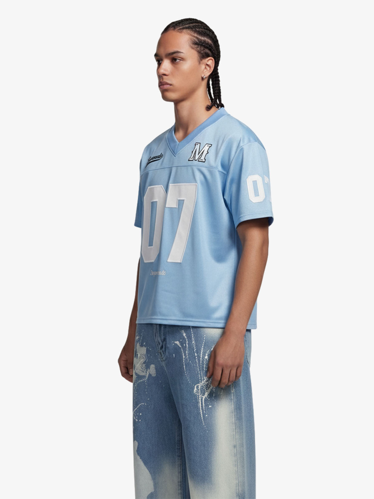 Jersey Loose Satin 06 Stitching Sports T-Shirt