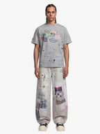 Retro Ink Splash T-Shirt