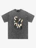 SPMD Letter Cable Graphic T-Shirt