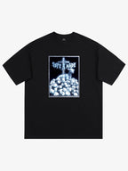 Gothic Cross Skull Graphic T-Shirt