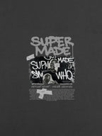 Streetwear Graffiti Character Collage Graphic T-Shirt