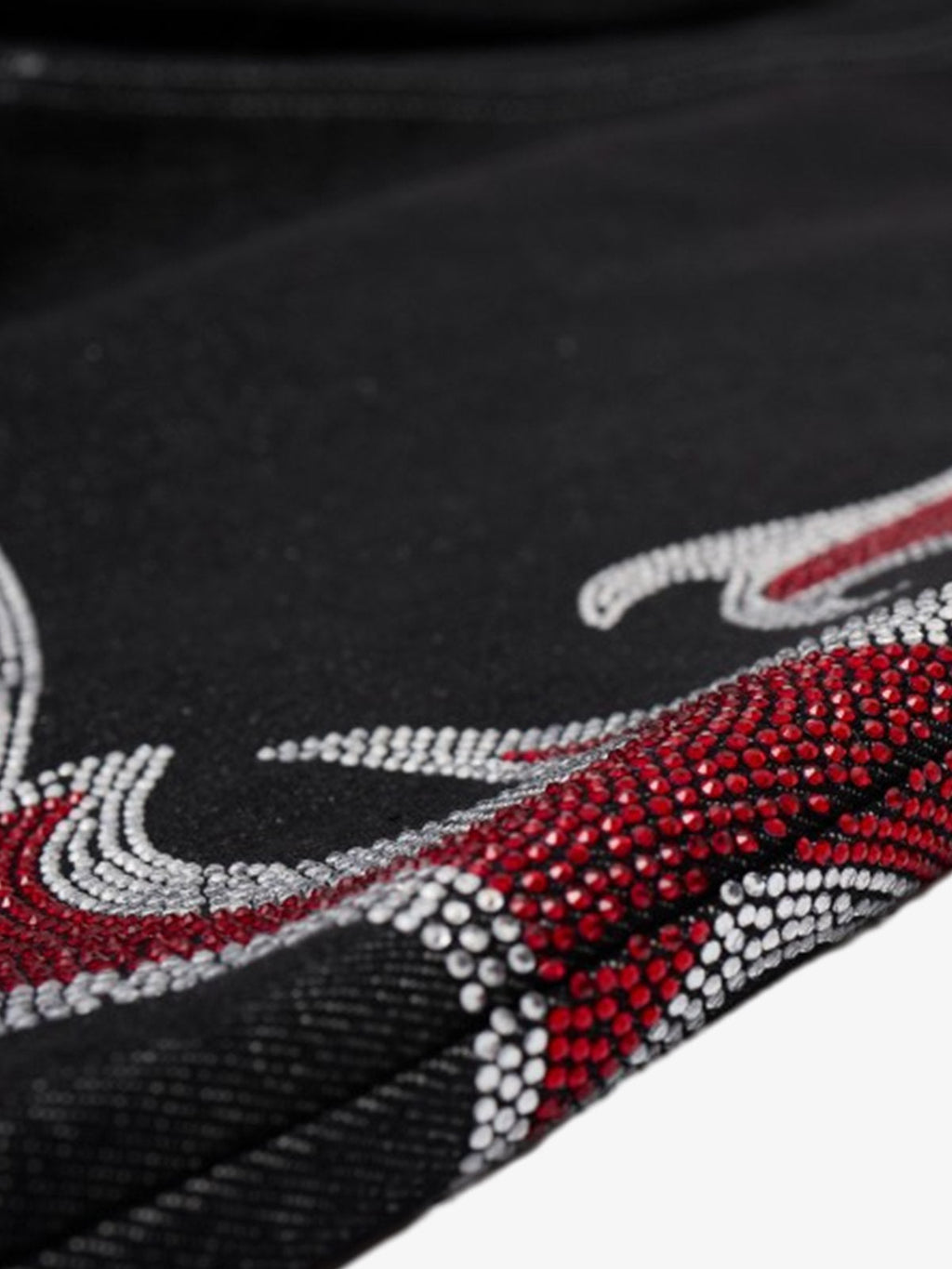 Tribal Rhinestone Graphic Wide Leg Jeans