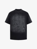 Washed Distressed Graphic Print T-Shirt