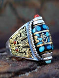 Vintage Totem Stone Ring