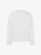 Letter Print Waffle Cross Long-Sleeved T-Shirt