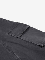 Washed Cargo Webbing Barrel Pants