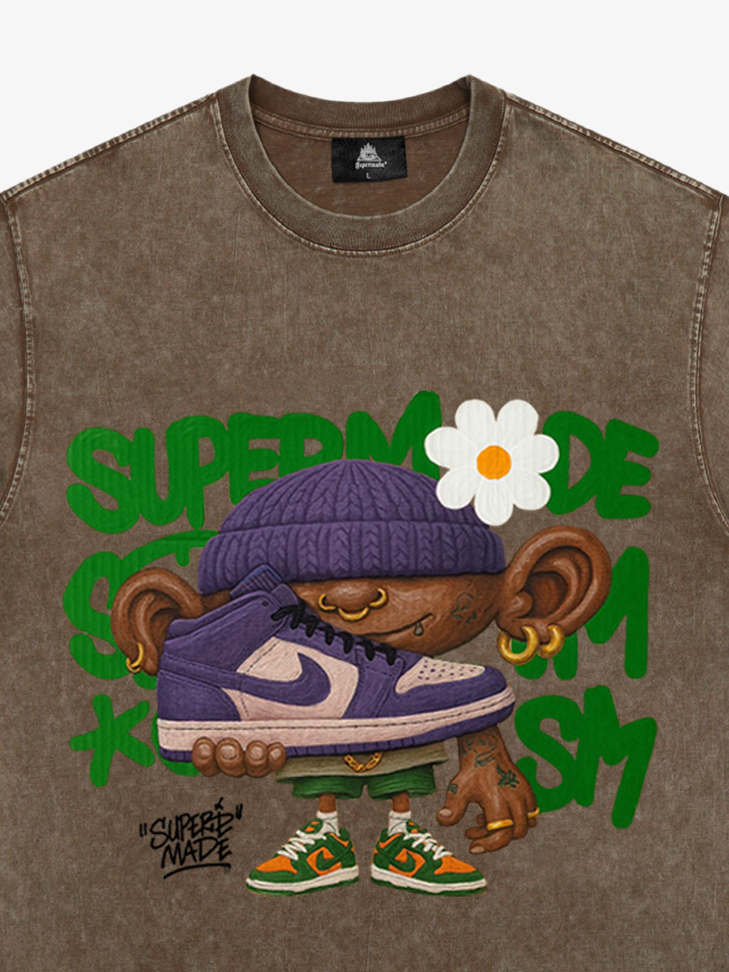 Street Cartoon Sneaker Graffiti Sneaker T-shirt