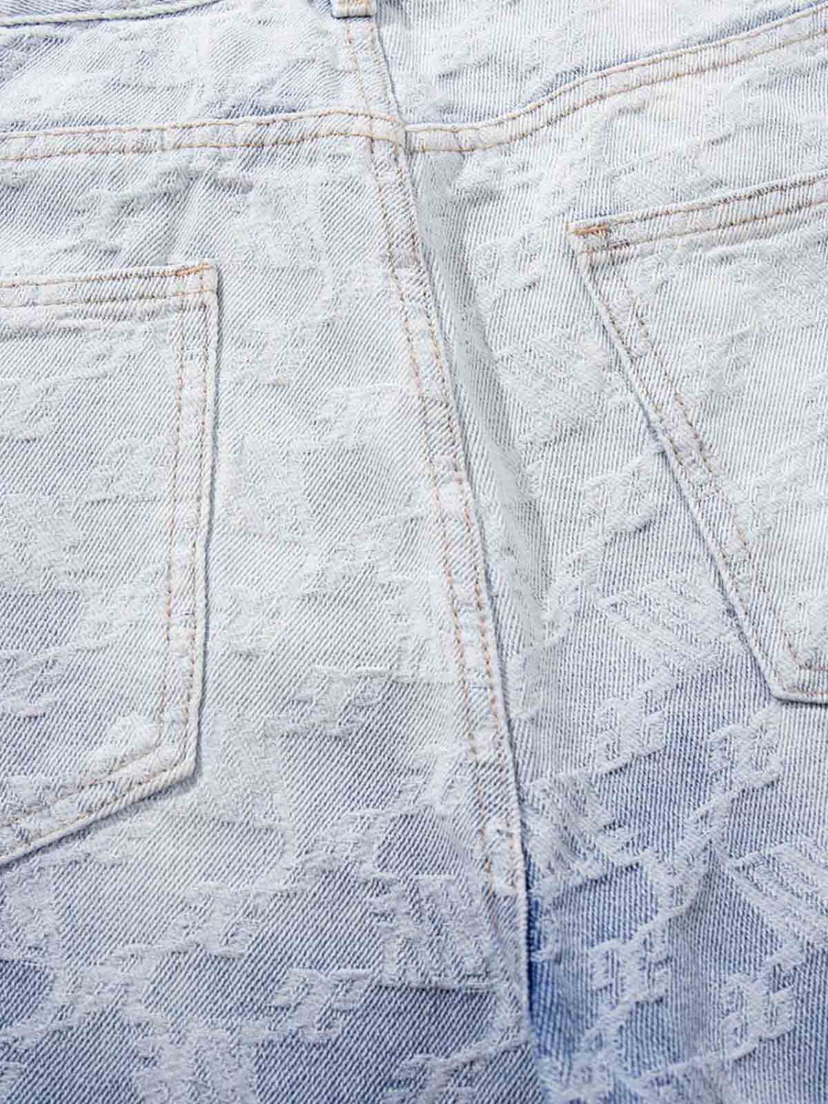 Gradient Wash Jacquard Denim Jeans