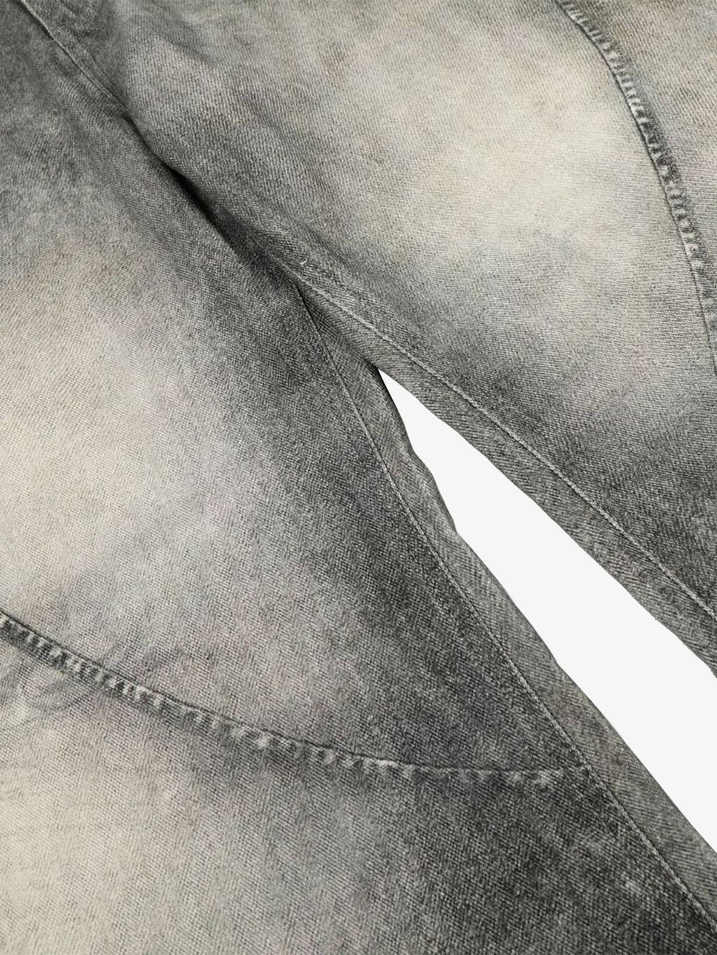 Vintage Heavy Distressed Washed Barrel Jeans